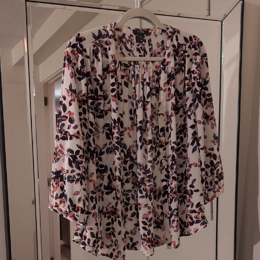 NYDJ Multicolor Floral Blouse